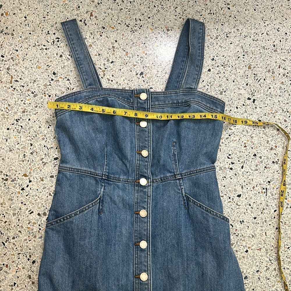 Michael Kors Jean denim mini dress button front dress 4 - Picture 5 of 8
